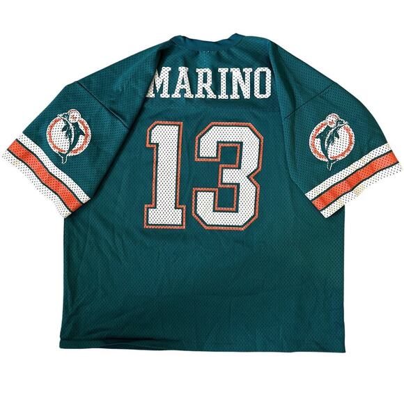 Vintage 90s Dan Marino Adult Jersey XL Miami Dolphins 13 Logo 7 USA Made - Picture 4 of 6